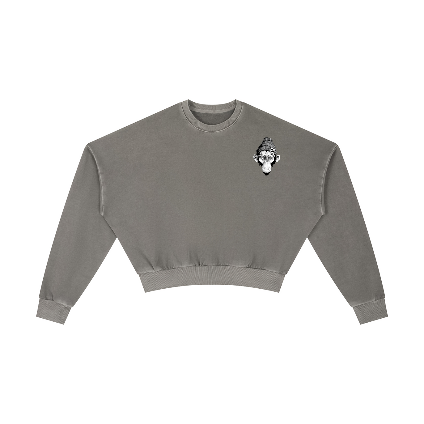 No filter Cropped Oversized Crewneck