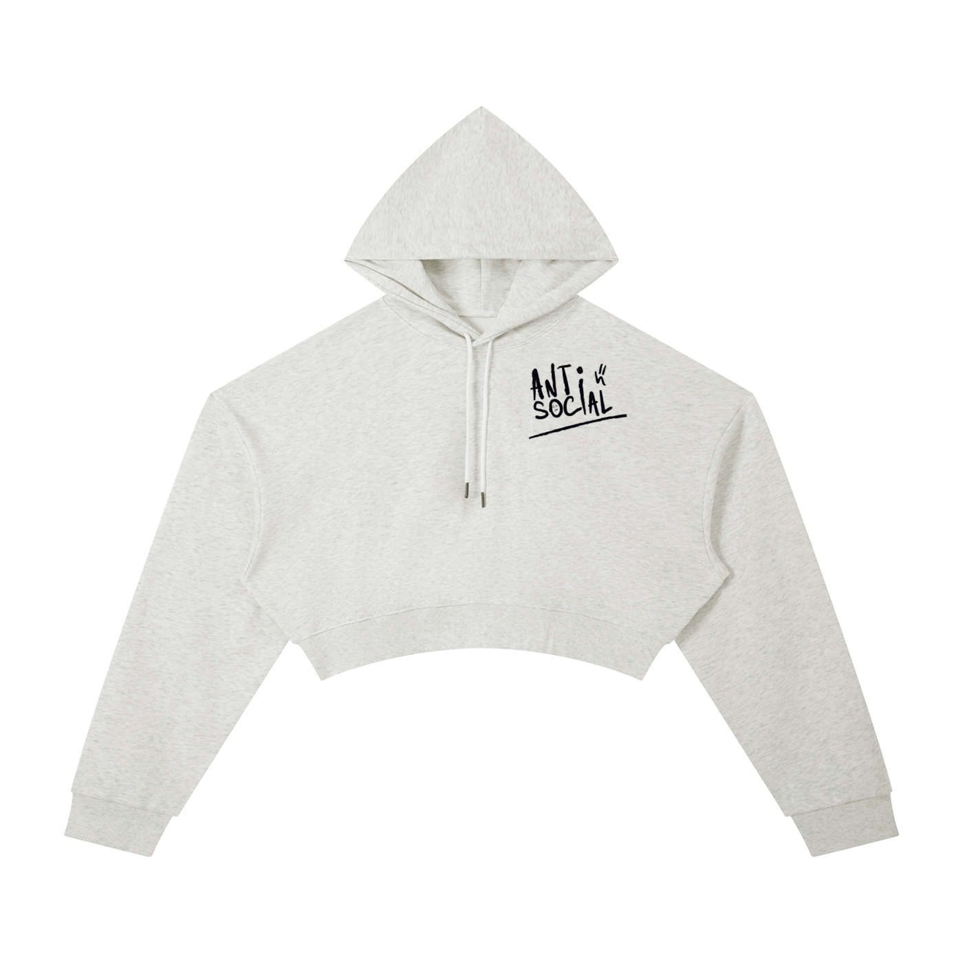 Anti Social Cropped hoodie