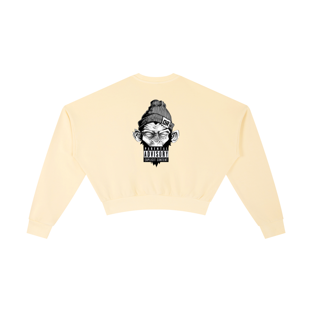 No filter Cropped Oversized Crewneck