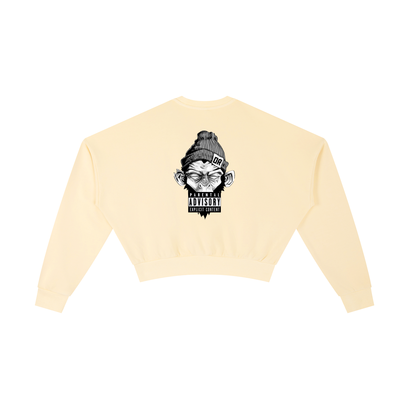 No filter Cropped Oversized Crewneck