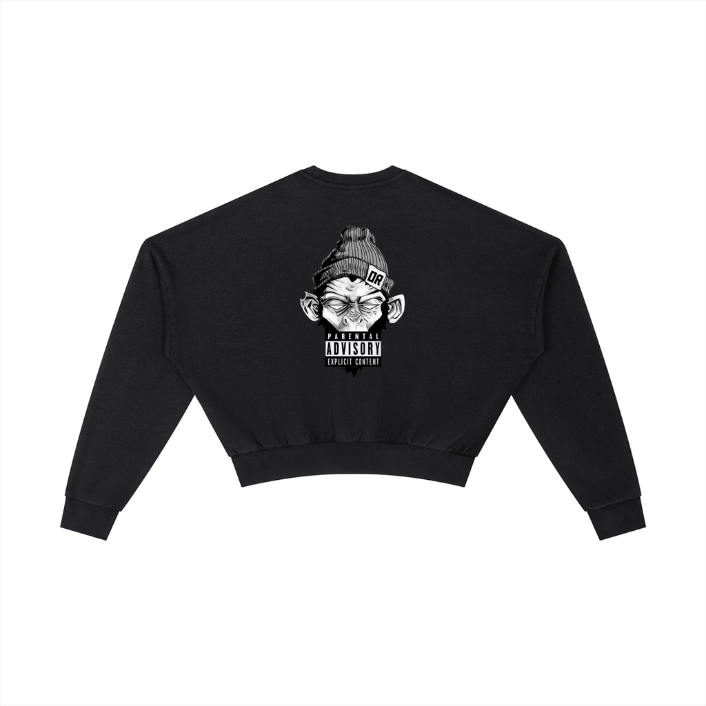 No filter Cropped Oversized Crewneck