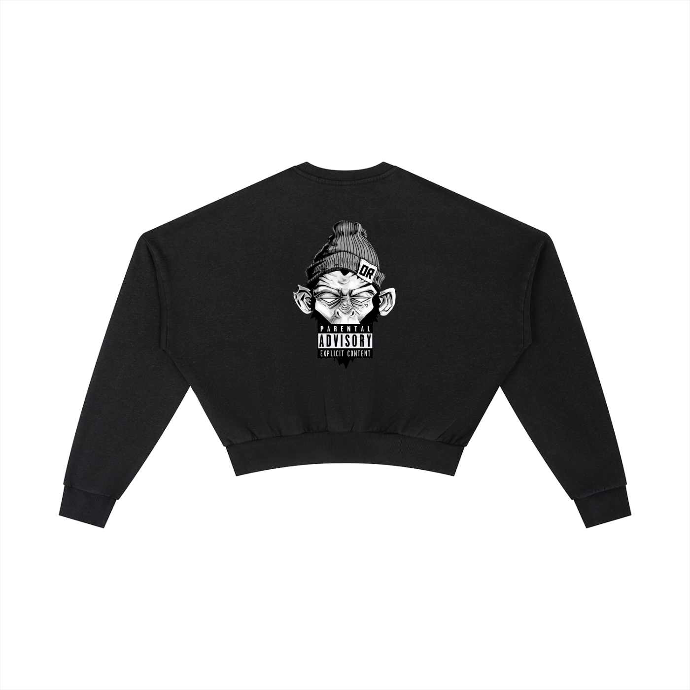 No filter Cropped Oversized Crewneck