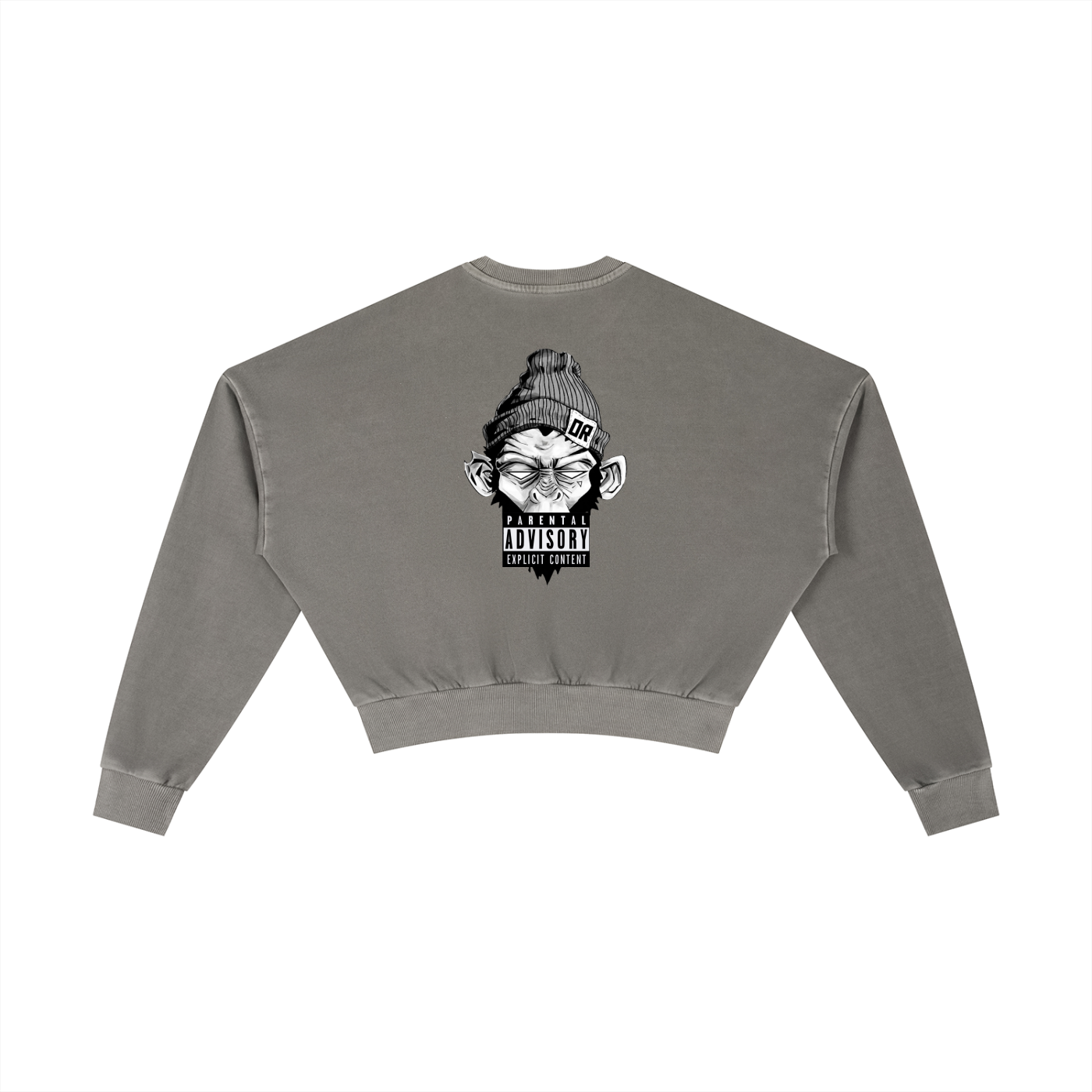 No filter Cropped Oversized Crewneck