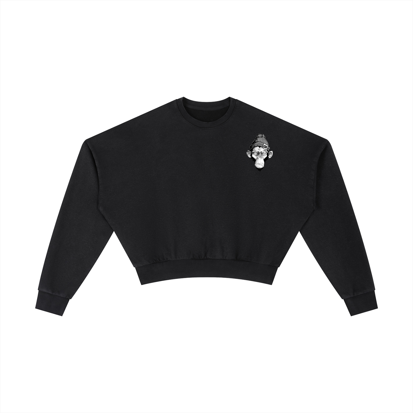 No filter Cropped Oversized Crewneck